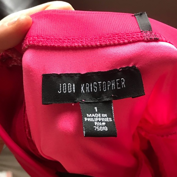 Red Strapless Gown - Picture 2 of 6